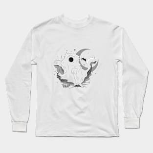 Spooky Geck & Bat Long Sleeve T-Shirt